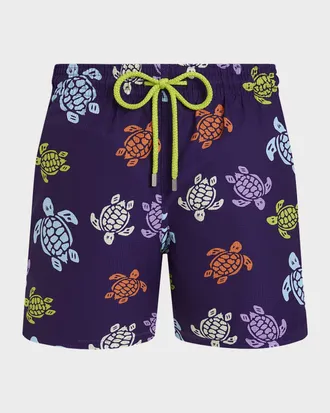 Vilebrequin Men & apos;s Tortues Micro-Perforated Ultra-Light Swim Trunks