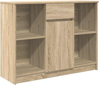 vidaXL Sideboard with Drawer Sonoma Oak 101x35x76 cm Engineered Wood Vidaxl