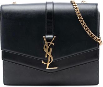 Saint Laurent Pre-owned Shoulder Bags, female, Black, Size: ONE SIZE Pre-owned Chain Shoulder Bag