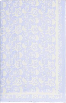 Elena Miro Bedrukte modal sjaal - Dames - Sjaals - Paars - ONE Size - Accessoires