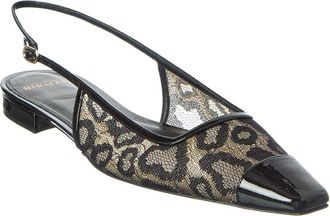 Alexandre Birman Olivia Lace Patent Flat