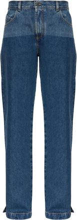 The Attico Washed Straight Leg - Dames - Loose Fit Jeans - Blauw - W25 - Katoen - Jeans