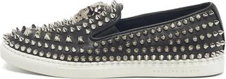 Philipp Plein Sneakers in pelle con borchie - Nero