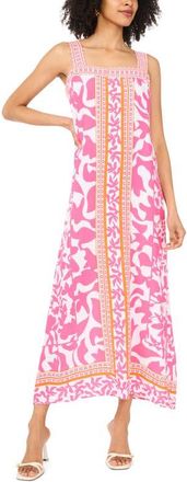 Vince Camuto Smocked Back Sleeveless Maxi Dress in Taffy Pink at Nordstrom, Size Large