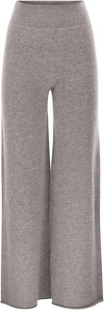 VANIS&Eacute; Wijde broek - Dames - Wijde Broeken - Grijs - L - Kasjmier - Broeken
