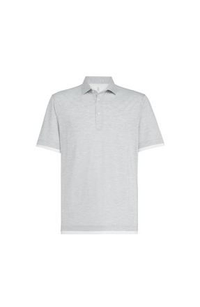 Brunello Cucinelli Polo with shirt collar in Off-White at Nordstrom, Size Xxx-Large Eu