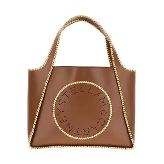 Stella McCartney Logo-detail Tote Bag - female - Stella McCartney - Handbags - Brown - ONE SIZE - Bags