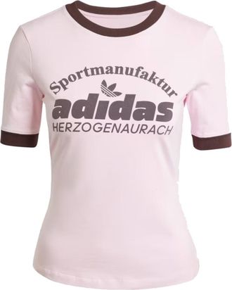 adidas (WMNS) adidas originals Retro Graphic Tee Asia Sizing Pink IR6087