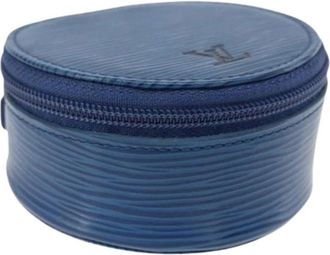 Louis Vuitton Pre-owned Accessories, female, Blue, Size: ONE SIZE Pre-owned Epi Leather Jewelry Box