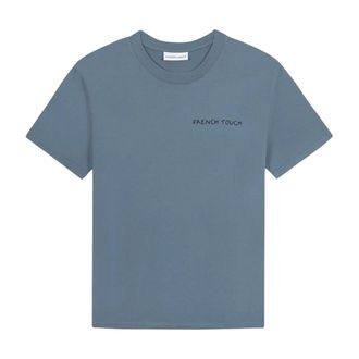 Maison Labiche T-shirt French Touch - Heren - Tops - Blauw - Maat: L Katoen