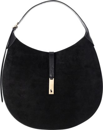 Polo Ralph Lauren Borsa A Spalla Grande In Suede