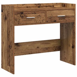 vidaXL Mesa Consola Madera Envejecida 90 X 35 X 80 Cm Vidaxl