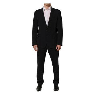 Dolce & Gabbana Slim Fit Formal 2 Piece Suit - male - Dolce & Gabbana - Single Breasted Suits - Black - XL - Suits