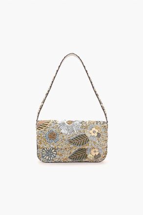 America & Beyond Womens Shimmer Shoulder Bag In Golden Hour