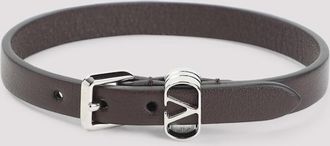Valentino Garavani Ovalette Leather Bracelet