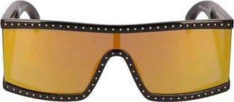 Moschino Occhiali da sole con borchie - Nero