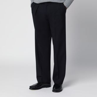 Santaniello Pantaloni Mir&ograve; blu in lana
