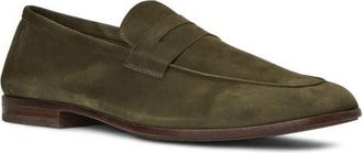 Aquatalia Jon Penny Loafer in Sage Suede at Nordstrom, Size 10.5