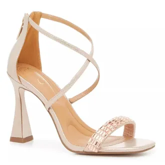 Jessica Simpson Arindel Womens Rose Gold Rhinestone Dress Sandals GAL1930