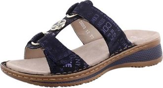 Ara Blauwe Slipper Joycalf Stijlvol Comfort - Dames - Sandalen - Blauw - 39 EU - Schoenen