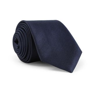 Giorgio Armani Ties, male, Blue, Size: ONE SIZE Midnight Blue Silk Tie
