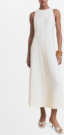 Mango Pepa Sleeveless Dress in Ecru at Nordstrom Rack, Size 2
