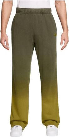 Nike Open-Hem Fleece CS Pants - Heren - Trainingsbroeken - Groen - M - Katoen - Fitness