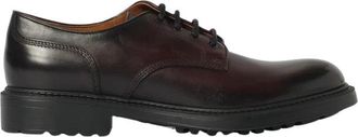 Doucal's Derby Leren Veterschoen - Heren - Nette schoenen - Bruin - 40 EU - Leer - Schoenen
