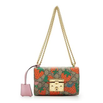 Gucci Gucci stoffen schoudertas met hangslot