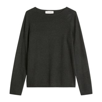 Marc O'Polo Ronde hals gebreid - Dames - Truien - Grijs - Maat: XL Wol