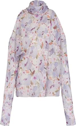 Balmain Blusa a fiori - Viola