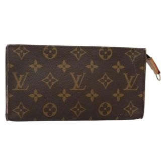 Louis Vuitton Pre-owned Canvas pouches - Dames - Pre-owned - Bruin - Maat: ONE Size Leer