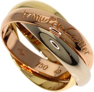 Cartier Pink White Gold Yellow Gold Yellow Gold (18K) Pink Gold (18K) White Gold (18K) Band Ring (Pre-Owned)