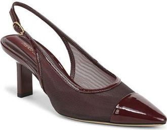 Franco Sarto Jurina Cap Toe Slingback Pump in Red at Nordstrom, Size 6.5