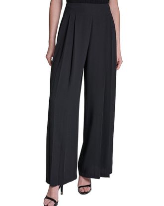 Halston Heritage Wide Leg Pleated Pant