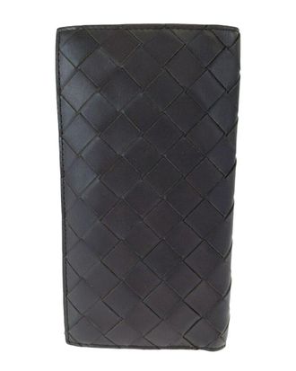 Bottega Veneta Maxi Intrecciato Brown Calf Wallet (Authentic Pre-Loved)