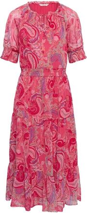 Cream Midi Jurk - Dames - Casual kleedjes - Roze - 2XL - Kleedjes