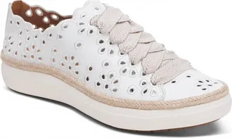 Aetrex Womens Charlotte Eyelet Lace Up In White