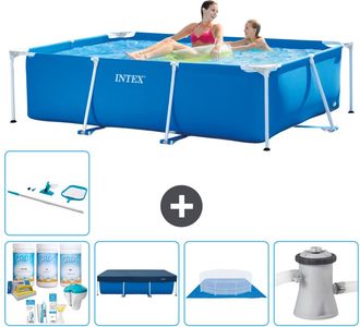 Intex Piscina Con Estructura Rectangular - 220x150x60 Cm - 7-piezas S21105