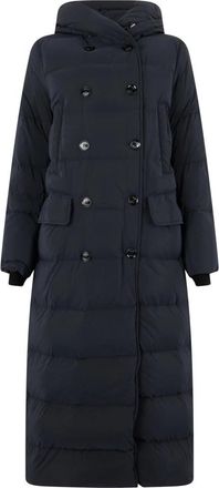 Moorer Napea - Dames - Dons jassen - Blauw - S - Polyester - Jassen