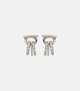 Ferragamo Gancini crystal-embellished earrings