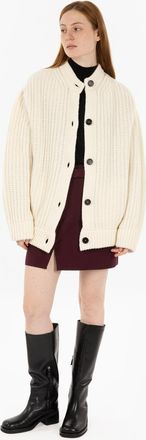 Semicouture Cardigan over Amalia latte