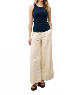 0039 Italy Ella Ribbed Jersey Top In Navy