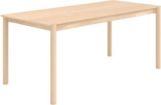 Rendez-Vous D&eacute;co Mesa rectangular de chapa de fresno efecto blanqueado 6 plazas