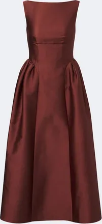 Roland Mouret Taffeta midi dress