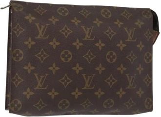 Louis Vuitton Pre-owned Clutches, female, Brown, Size: ONE SIZE Pre-owned Vintage Canvas Clutch