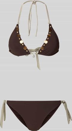 Banana Moon Banana Moon Bikini mit Schn&uuml;rung Modell YERODASIA KERANGA in Mittelbraun, Gr&ouml;&szlig;e XXL