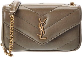 Saint Laurent Loulou Mini Leather Crossbody