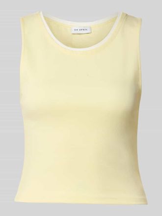 Oh April Tanktop in Layering-Optik Modell Eden in Hellgelb, Gr&ouml;&szlig;e XL