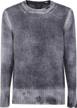 Avant Toi Trui met distressed effect - Heren - Cashmere truien - Grijs - M - Kasjmier - Truien & Vesten